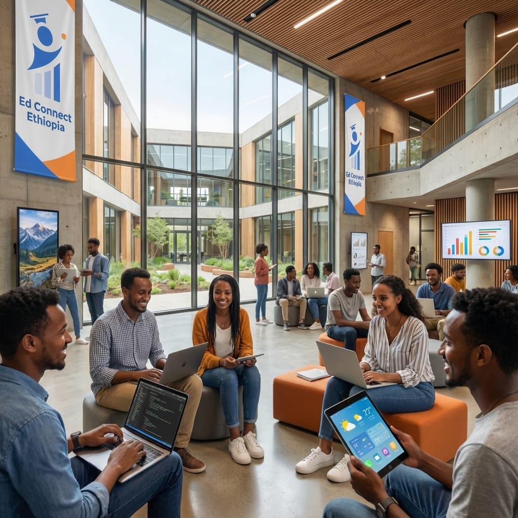 Ed Connect Ethiopia Atrium